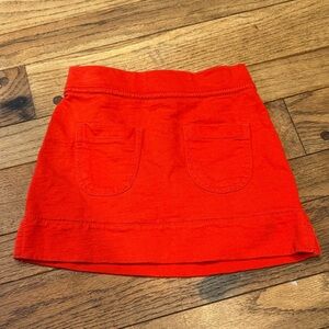 Tea Collection Fiery Red Cotton Skort